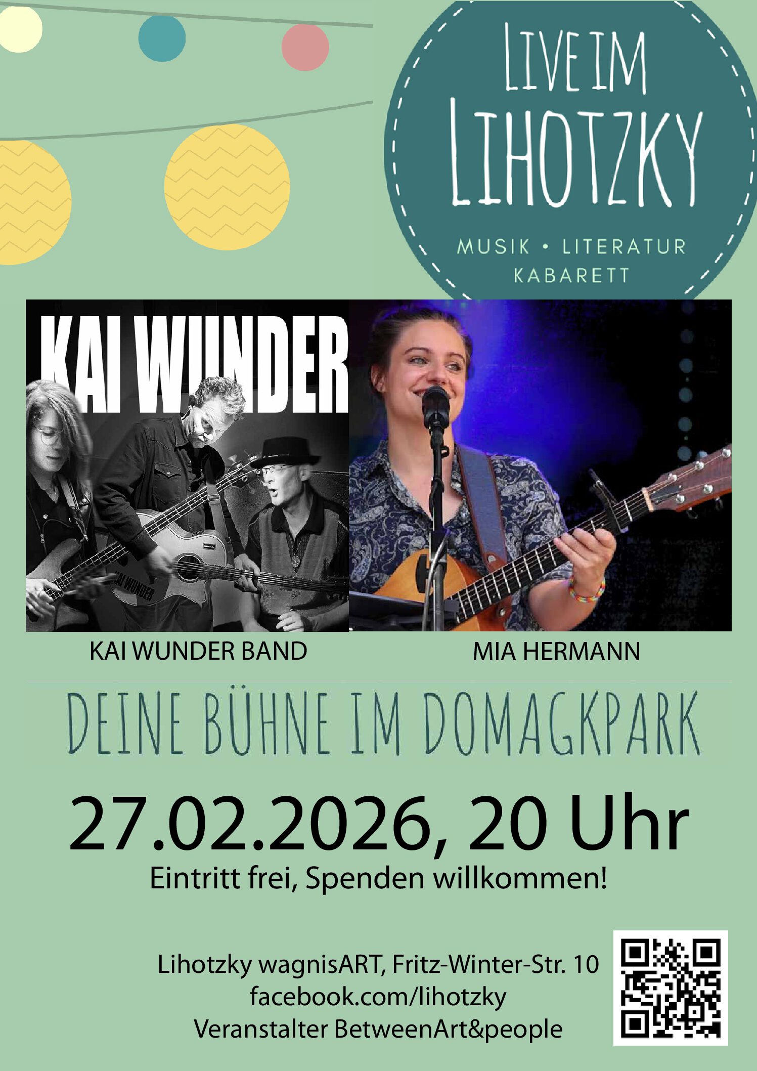 Live im Lihotzky #64 - KAI WUNDER + MIA HERMANN